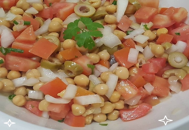 Salada de grão de bico maravilhosa